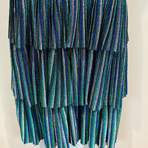 Dress the Population Kathy Metallic Sparkle Tiered Party Dress Size XS - Picture 6 of 7